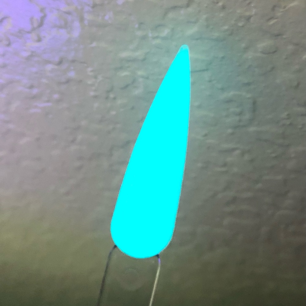 ✨✨AQUA GLOW IN THE DARK GODESS ACRYLIC POWDER /DIP POWDER for NAILS ✨GORGEOUS